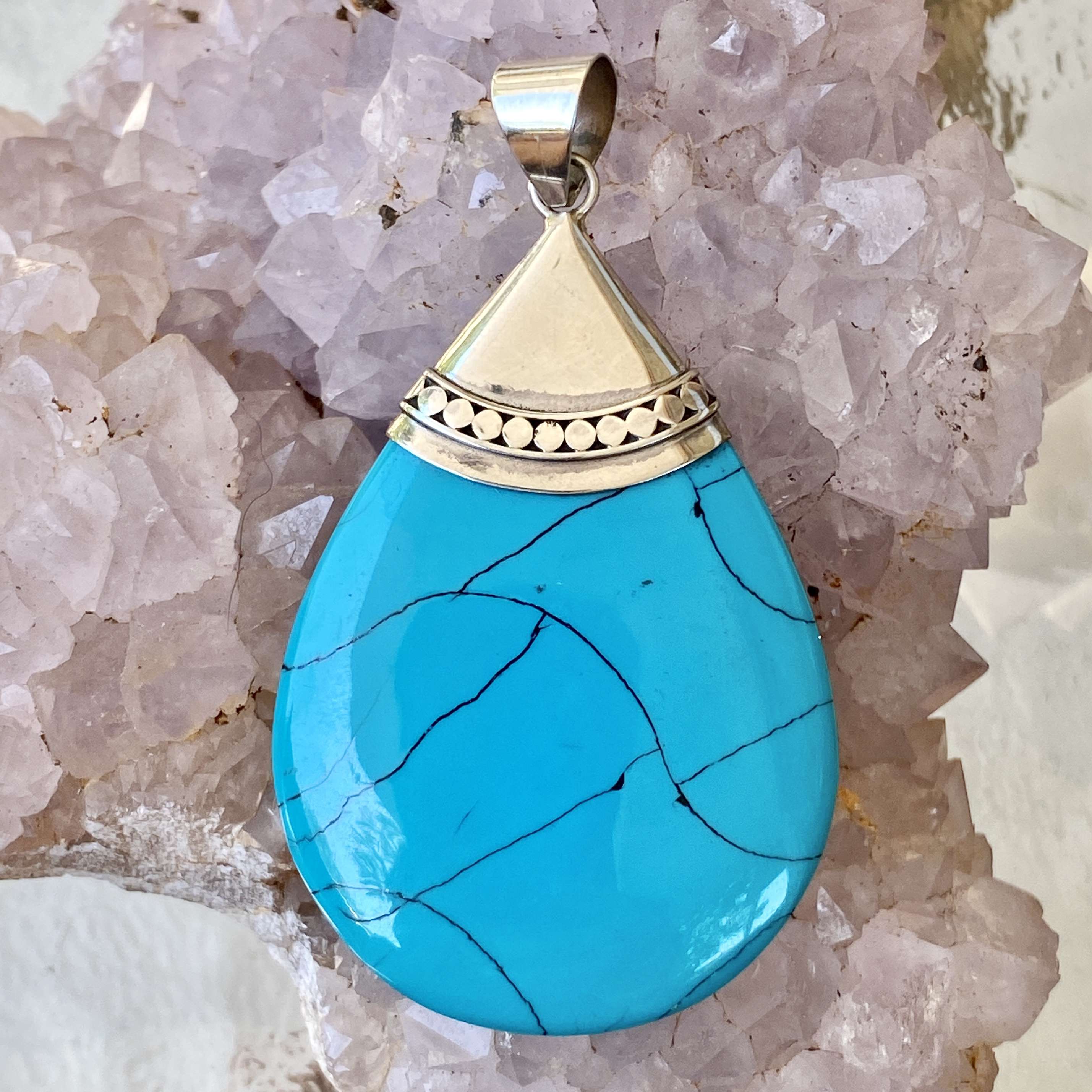 (HANDMADE 925 BALI STERLING SILVER PENDANTS WITH ENAMEL)